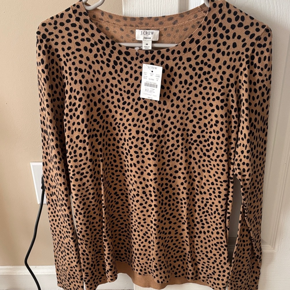 J crew cheeta sweater